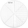 UPTTHOW 10" Round Center Finder Compass Clear Acrylic for Drawing