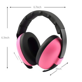 Solar-Power Baby Noise Cancelling Headphones, Ear Protection Earmuffs for 0-3 Years Kids