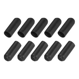 QUARKZMAN Pack of 30 Heat Shrink Caps 13 mm ID x 42 mm L 3:1 Heat Shrink Tube Caps with Seal, Waterproof Tape for Electrical Cables, Black