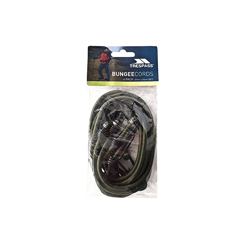 Trespass Bungeecords 4 Pack 6mm x 76cm
