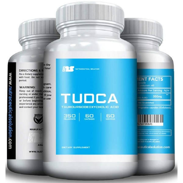 TUDCA | 350mg per Capsule x 60 Capsules | Nutraceutical Solution | Tauroursodeoxycholic Acid