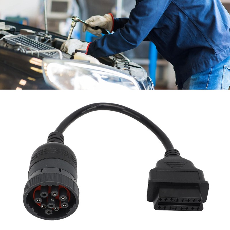 Truck Diagnose Interface Adapter 16 Pin OBD2 9 Pin Adapter