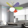 Ceiling Fans with Lights and Remote Control ABS E26 E27