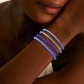 72ore Blue Bracelet Blue Friendship Bracelet Boho Bracelets for Women Beaded Bracelets Braided Bracelets Stackable Bracelets String Bracelet Boho Jewelry