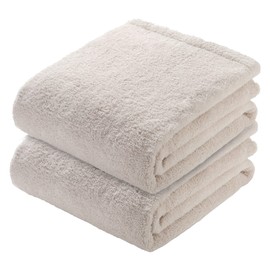 Air Kaol Bath Towel, Ecstasy, Set of 2, Made in Japan, Thick Towel, Absorbent, Quick Drying, 100% Cotton, Approx. 23.6 x 47.2 inches (60 x 120 cm), Asano Twine