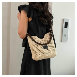 Bohemia Beach Bag Women Macrame Shoulder Tote Bags Crossbody Purse Summer Travel Beach Bag Top-handle Hobo Handbag 2025