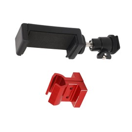 Universal Phone Mount, for Traxxas TX TQi Adjustable Stable Transmitter Phone Mount for Phones Over 5.5 Inch (Red)