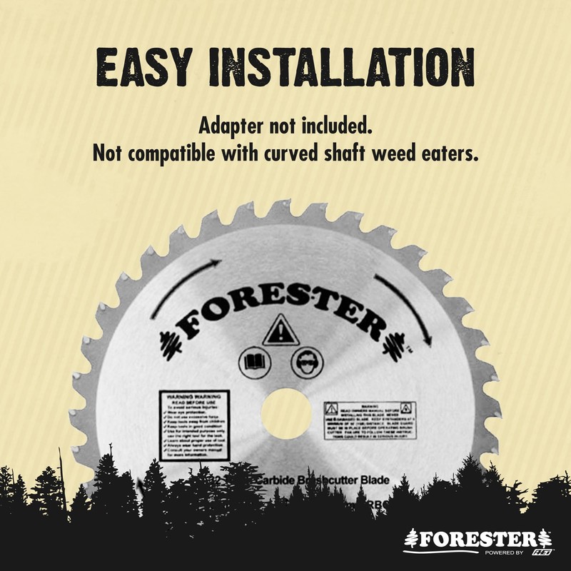FORESTER Carbide Tip Brush Cutter Blade - 8in x 32