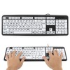 Elderly Keyboard, Large Print Computer Keyboard, 104 Keys QWERTY, High