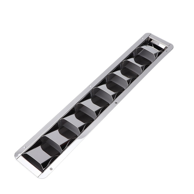 Marine Vent Grille Oblong Stainless Steel 8 Slots Grid Cover