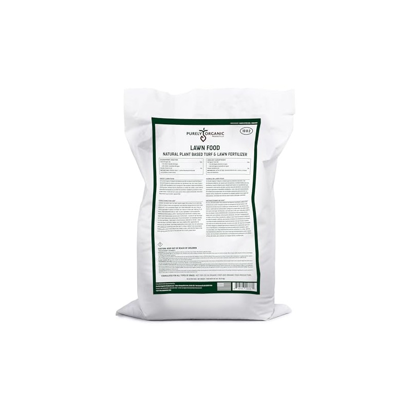 Purely Organic Products Lawn Food 10-0-2, 40 LB (Covers 8,000