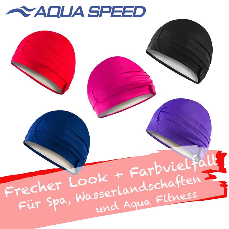 Aqua Speed Women's Swimming Cap Pink Swimming Cap Retro Swimming