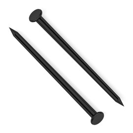 Etauwe 2-1/2 Inch Black Hardware Nails, Carbon Steel Flat Nails, Wood Nails, Wall Nails, Common Nails, 100 PCS