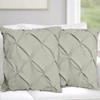 Hotel Quality Pinch Pleated Pintuck Euro Pillow Shams Set of