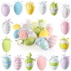com-four® 18x deco hangers Easter - Easter eggs made of