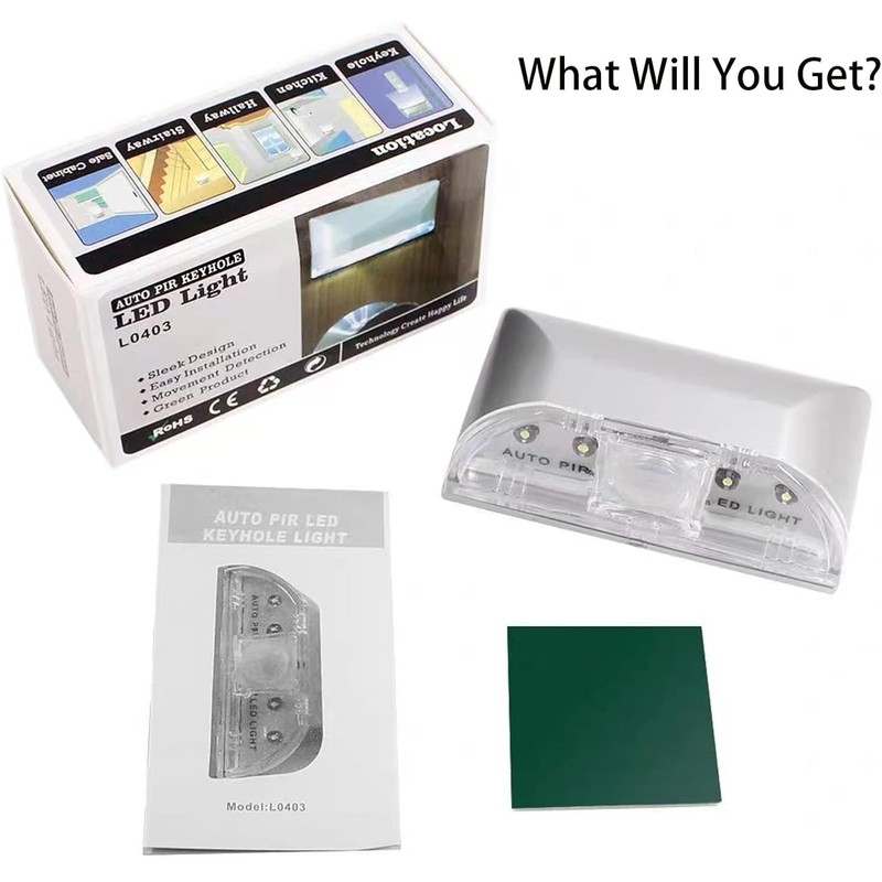 Home Keyhole Light by Battery Operated Auto Sensor Motion Detector