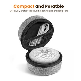 Dreamegg Portable Travel Case for D11&D11Max White Noise Machine, Crush-Resistant Sound Machine Travel Case, Waterproof Scratchproof While Travelling, Portable Hard Case with Smooth Zipper, Case Only