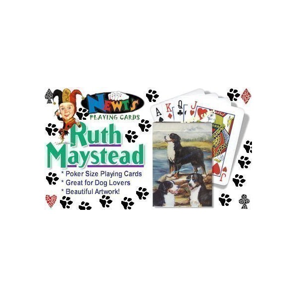 Bernese Mountain Dog Playing Cards - Artwork by Ruth Maystead