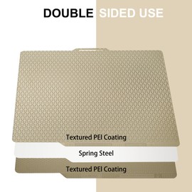 Antinsky Bambu Lab PEI Sheet Double Sided 184x184mm Flexible Magnetic Steel Sheet Easy Remove Shape PEI Building Plate for Bambu Lab A1 Mini 3D Printer
