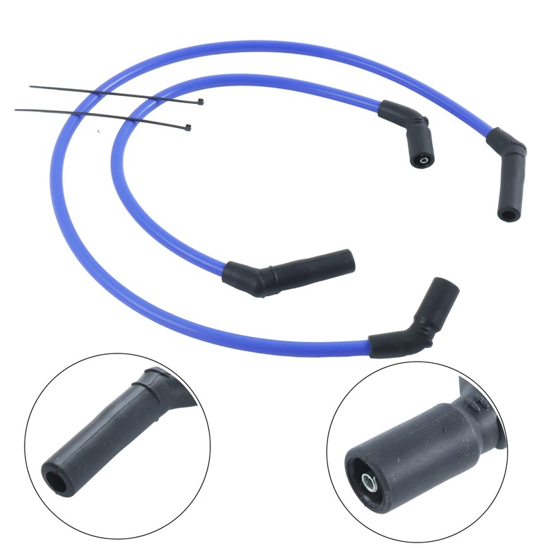 Chamixx 10mm Silicone Blue Spark Plug Wires Kit Compatible with