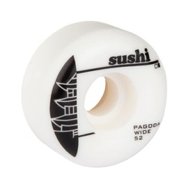 Sushi Pagoda Skateboard Wheels, Set of 4, White