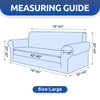 KEKUOU Stretch Sofa Cover Slipcover ，Couch Covers for 3 Cushion