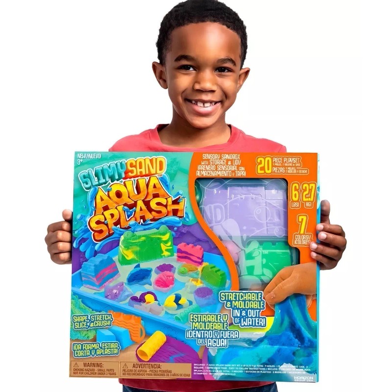 Slimysand Slimygloop Slime Sand Arena Moldeable Horizon C/ Accesorios. Color