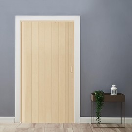 Portable Accordion Doors Interior for Closet,Accordion Folding Door Interior,Accordion Bifold Doors,Sliding Doors,Compact Temporary Doors Oak 48in*80in for Doorway,Home,Bedroom (Oak, 48in*80in)