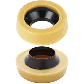 MENNTY Toilet Wax Ring 2 Pack, Wax Ring for Toilet Base with Polyethylene Flange for 3 Inch or 4 Inch Floor-Mounted Toilet Drain Pipe