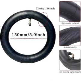(2-Pack) 8 1/2 x2 Scooter Tire Tube 50/75-6.1 Electric Scooter Inner Tube 8.5 x 2.0 8.5 inch Replacement Inner Tubes