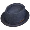 Stetson Danvick Denim Pork Pie Hat Summer Women Men Made