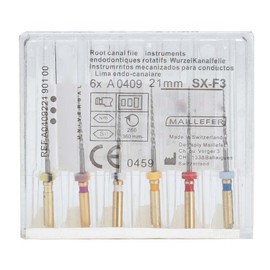 6Pcs Professional Dental Root Canal Niti File Endodontic Needles Dental Instrument SX F3 (21mm)