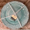 Cynthia Rowley Melamine Dinner Plates Blue Medallion Swirl Cynthia Rowley