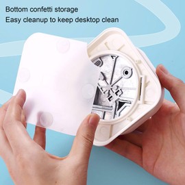 Corner Punch, 4 in 1 Punch Corner Cutter, Hole Punch with Bottom Confetti Storage Photo Card Making and Scrapbooking for Paper Crafts DIY Projects Scrapbooking