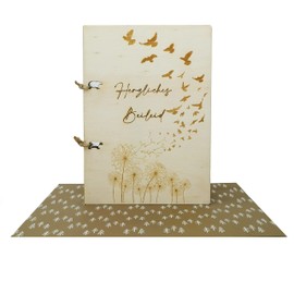 Woodland Mail Wooden Sympathy Card - Heartfelt Condolences
