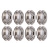 13PCS V Pulley Wheel Stainless Steel Printer Round Wheel Roller