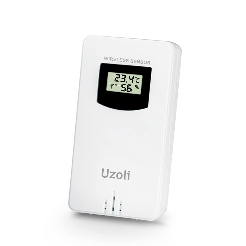 Uzoli Outdoor Sensor Replacement Sensor for Weather Station EM3390, EM3405,
