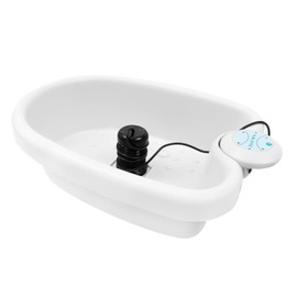 YIYIBYUS Ionic Foot Bath Spa Machine with Timer, Portable Detox System for Home Use - Relieves Fatigue, Improves Circulation, Large Basin, Easy Setup & Cleaning (White)