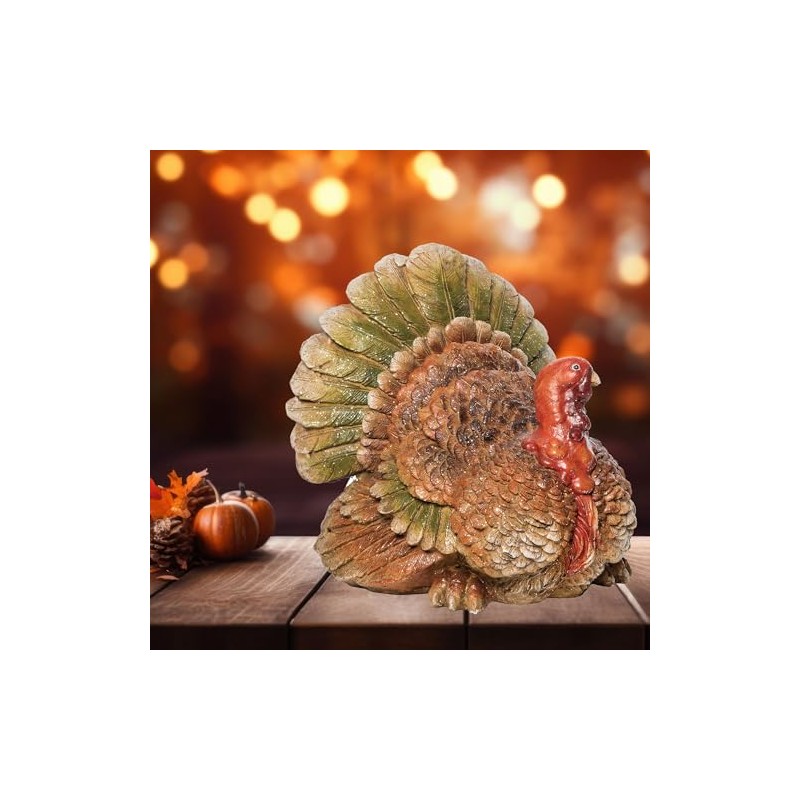 C&F Home Thanksgiving Turkey Decorative Centerpiece Figurine Fall Harvest Fireplace