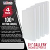 U.S. Art Supply Medium Stretched Canvas for Painting 8x16 inch