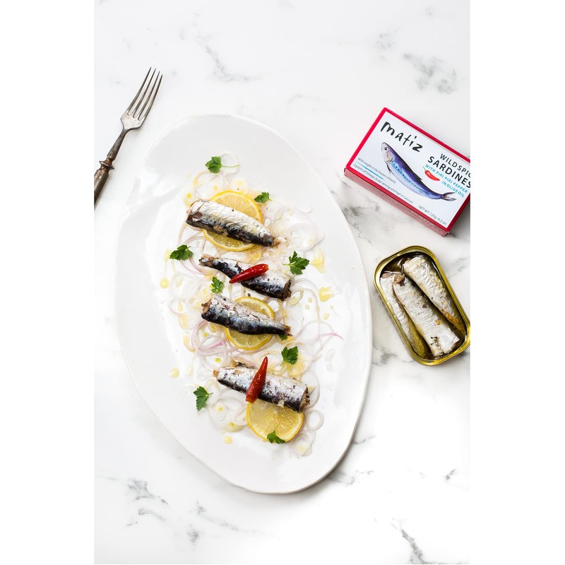 Matiz Spicy Wild Spanish Sardines in Olive Oil and Piri