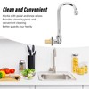 Foot Pedal Faucet Stainless Steel G1/2 Thread Wall Mounted Knee