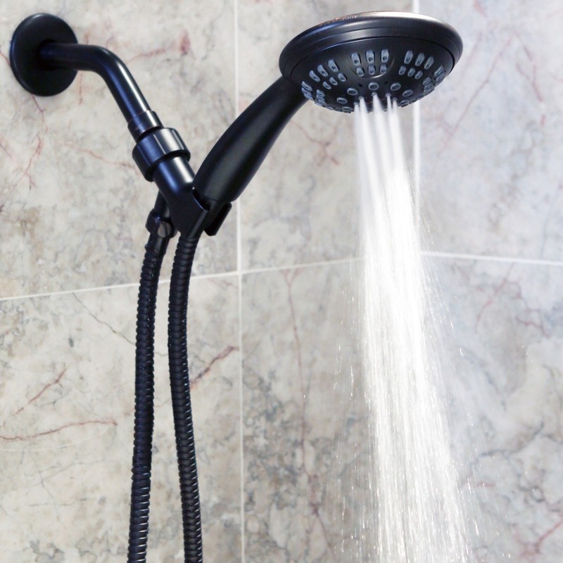 6 Function Handheld Shower Head Kit - High Pressure, Removable