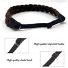 TOECWEGR 5 Strands Synthetic Hair Braided Headband Hairpiece Classic Chunky