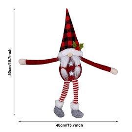 SUNTRADE Christmas Curtain Tieback Buckle, Gnome Window Curtain Tiebacks Holder Fastener Buckle Christmas Ornaments Decorations,Set of 2