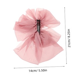 Ipetboom 4pcs French Bowknot Hair Clips for Women Elegant Multi Layer Banana Barrettes Stylish Accessories for Daily Ponytail Hairstyles Comfortable Fit for Various Outfits