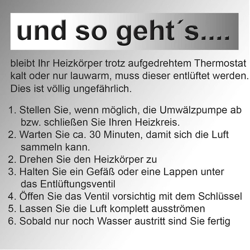 Soul-Cats 3 x radiator bleed key for heating valve, square,