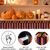 4Pcs Halloween Banner Decorations, 39Ft Pumpkin Foil Fringe Tinsel Streamer