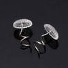 Joyhey 50 Pcs Upholstery Twist Pins Clear Heads Bed Skirt
