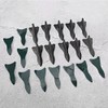 10Pcs Carbon Fiber Style Universal Car Rear Roof Shark Fins